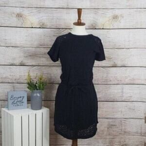 Lou & Grey Perforated Lace‎ Drop Waist Dress XS